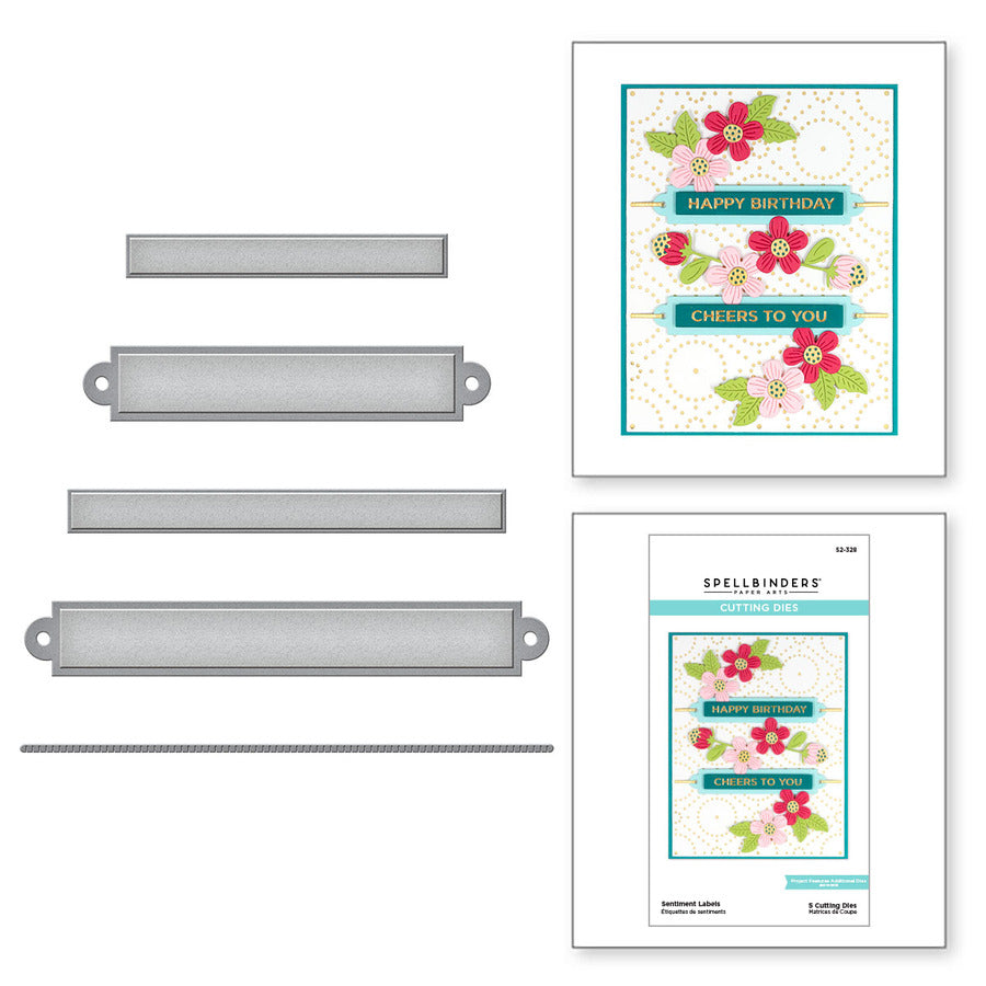 Sentiment Labels Etched Dies from the Celebrate You Collection