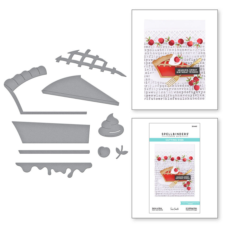 Serve a Slice Etched Dies from the Pie Perfection Collection by Tina Smith