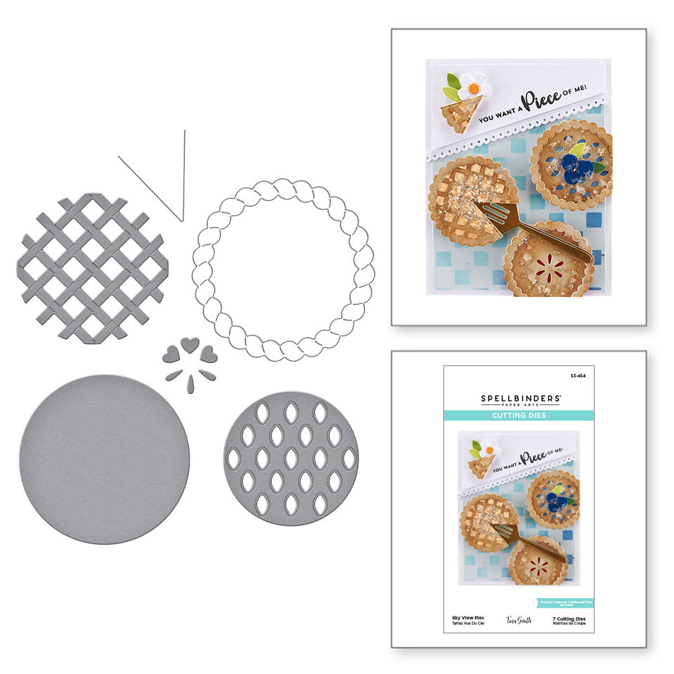 Matrices gravées Sky View Pies de la collection Pie Perfection par Tina Smith