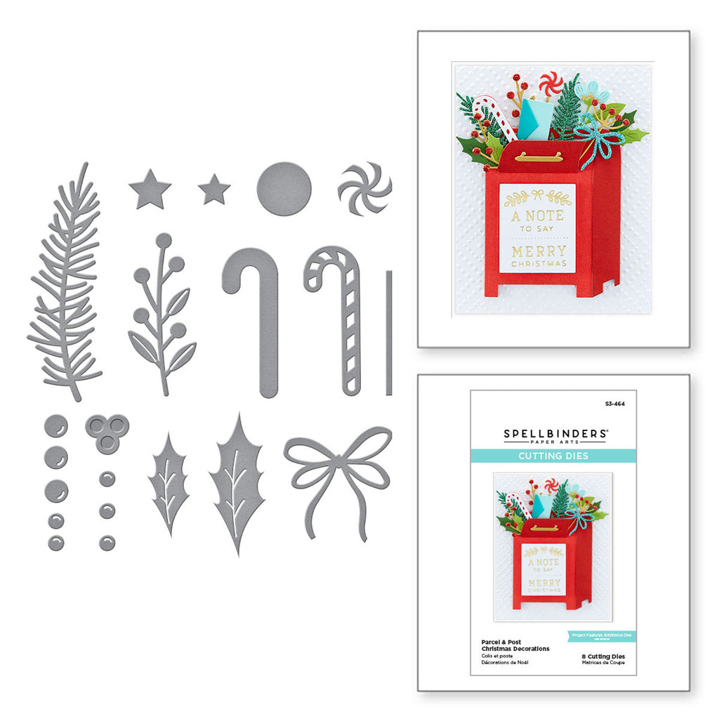 Parcel & Post Décorations de Noël Matrices de découpe gravées de la collection Parcel & Post