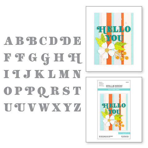Be Bold Uppercase Alphabet Etched Dies from the Be Bold Collection