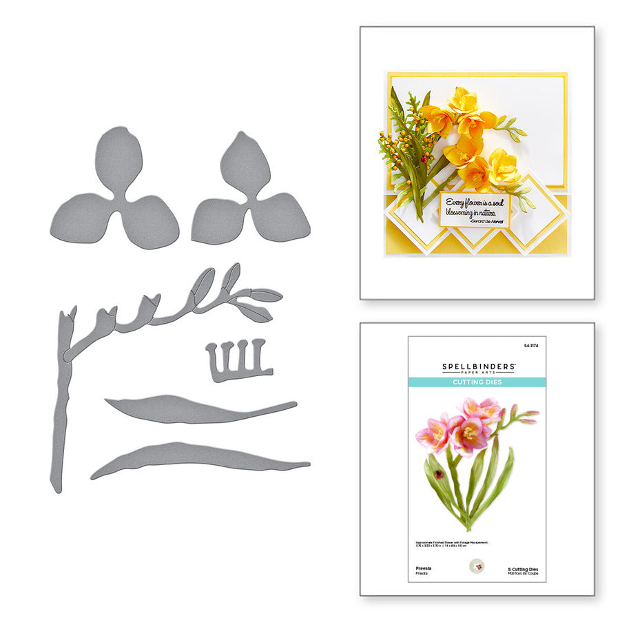 Freesia Etched Dies from the Garden Favorites Collection by Susan Tierney-Cockburn
