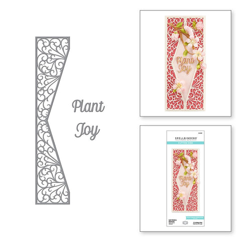 Matrices gravées au diamant Half Slimline de la collection Layered Fleur Bouquet Slimlines par Becca Feeken