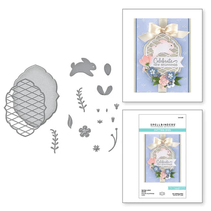 Matrices gravées avec motifs d'étiquettes de printemps de la collection de motifs d'étiquettes saisonnières par Becca Feeken
