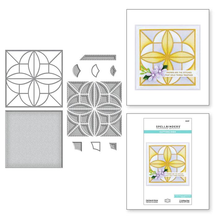 Patchwork Petals Etched Dies from Home Sweet Quilt Collection by Becca Feeken