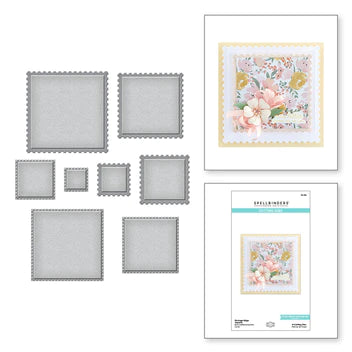 Postage Edge Squares from the Postage Edge Shapes Collection by Becca Feeken