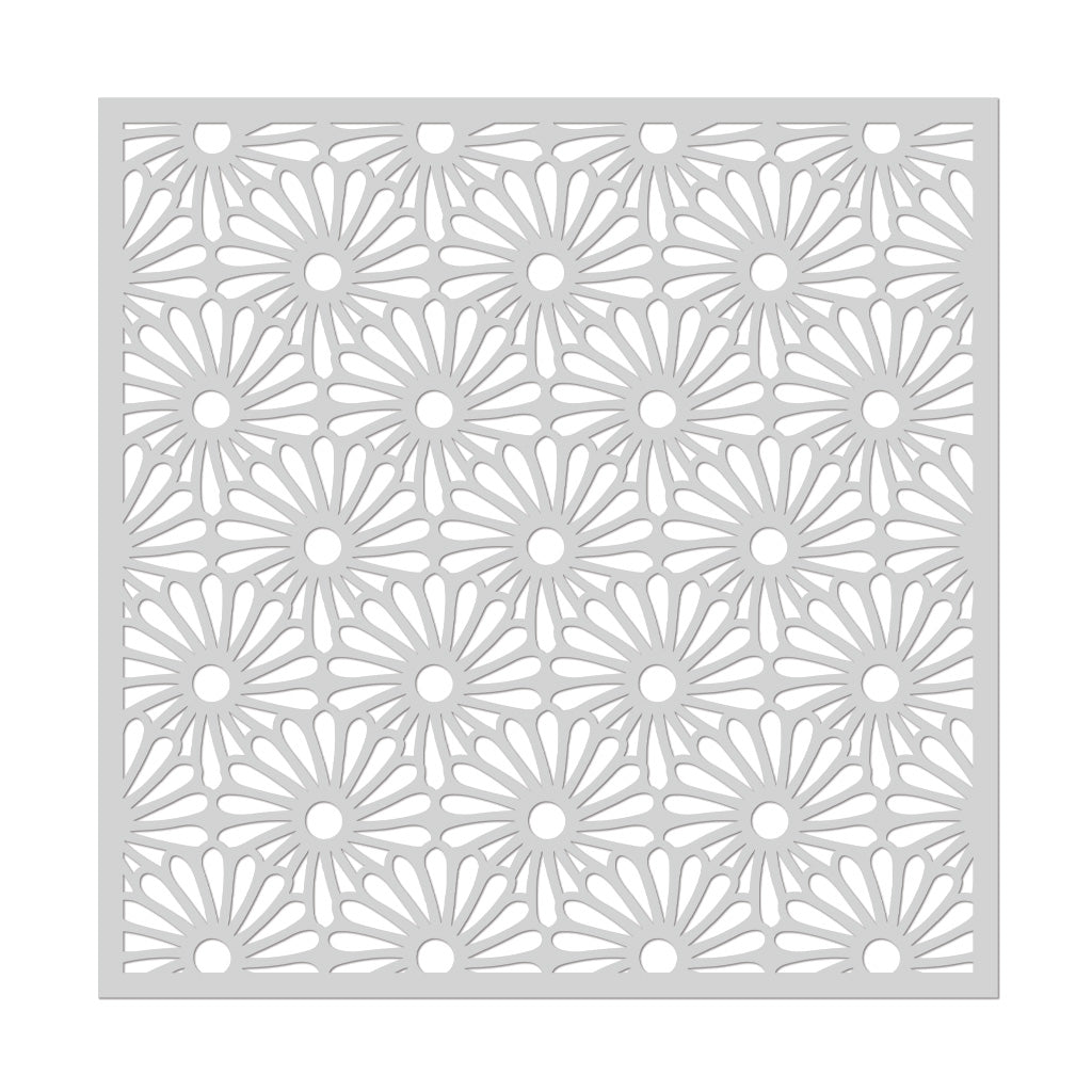Daisy Mosaic Stencil 6x6