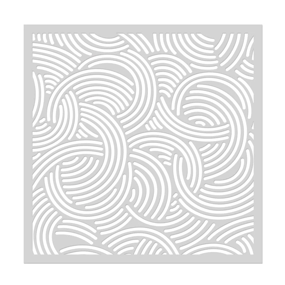 Pochoir de cercles superposés 6x6