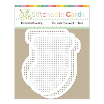 Perforated Christmas Stocking Shapes*