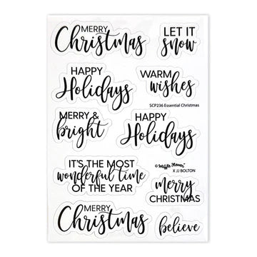 Essential Christmas Diecut - Black*