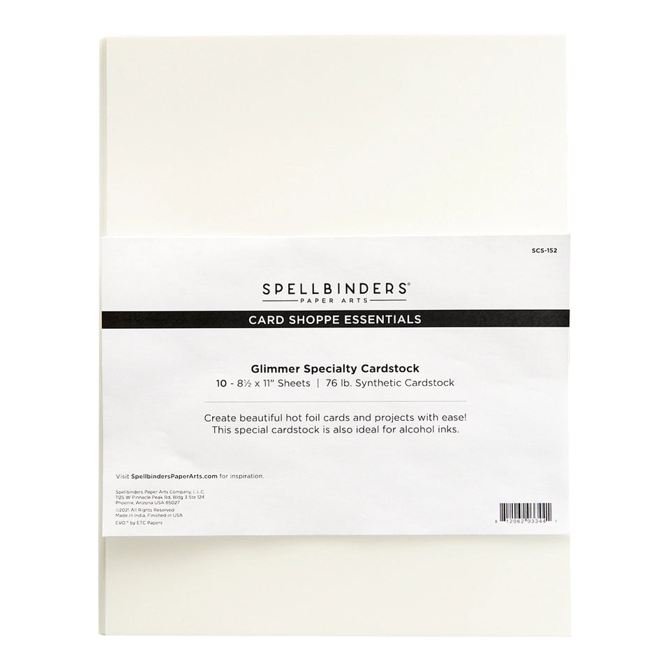 Papier cartonné spécial Glimmer, paquet de 10