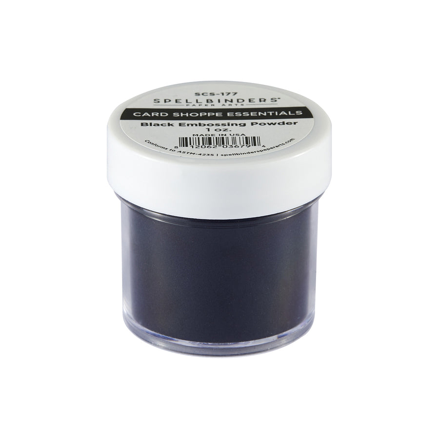 Poudre à embosser noire de la collection Card Shoppe Essentials