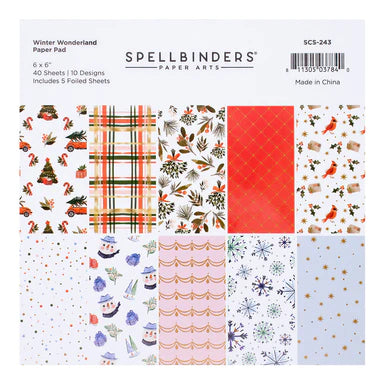 Bloc de papier Winter Wonderland de la collection Winter Wonderland