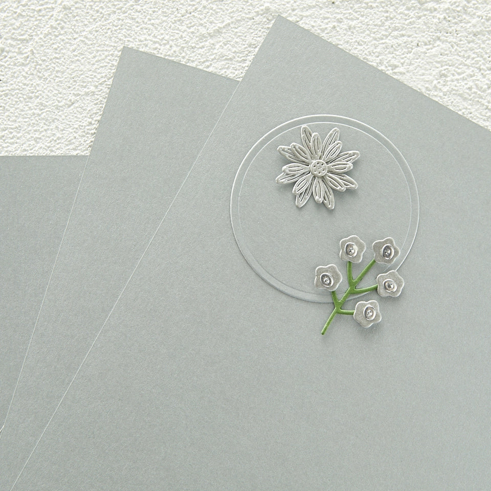 Papier cartonné argent brossé
