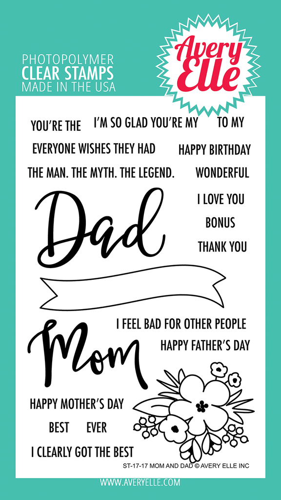 Mom & Dad Clear Stamps*