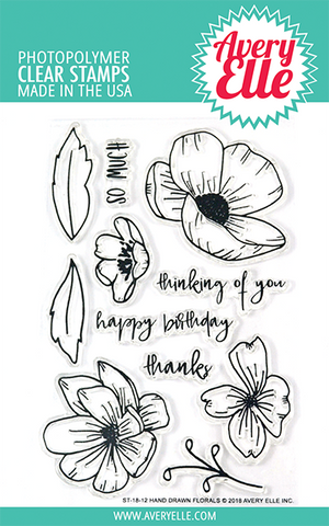 Hand Drawn Florals Clear Stamps *