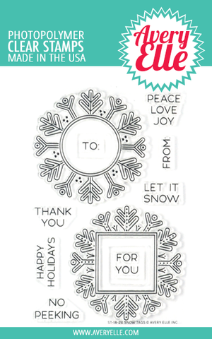 Snow Tags Clear Stamps*