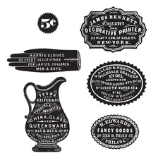Antique Adverts Clear Stamp Set de la collection Flea Market Finds par Cathe Holden