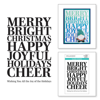 Joyful Words Clear Stamp Set from Gnome for Christmas Collection