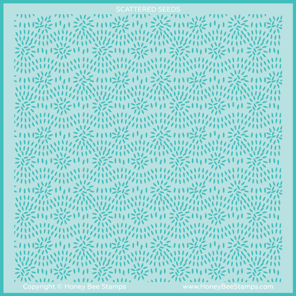 Scattered Seeds Background | 6x6 Stencil - RETIRING