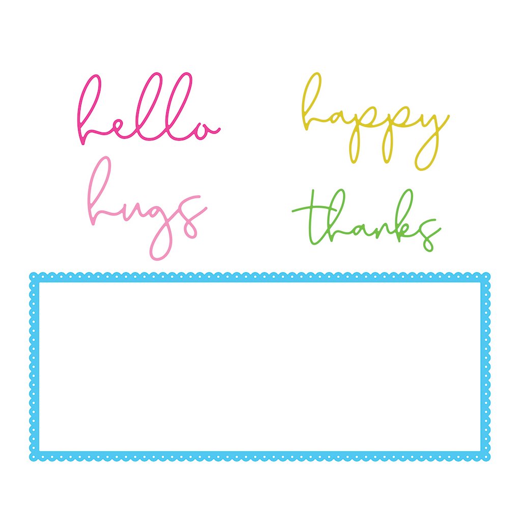 Coupes miel à œillets Slimline Sentiments