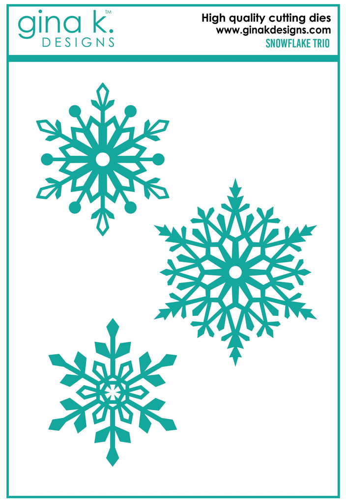 Ensemble de matrices trio de flocons de neige