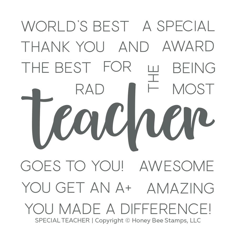 Special Teacher Stamp Set - RETIRING