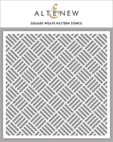 Pochoir à motif de tissage carré