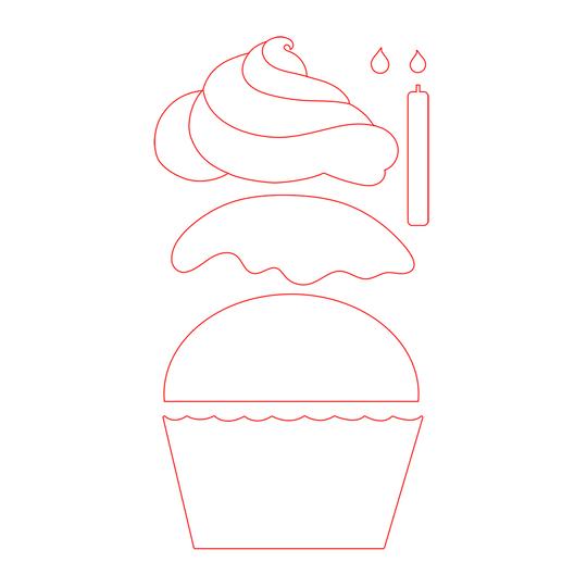 Coupes de miel Cupcake Builder