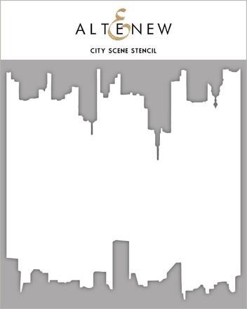 Pochoir de scène de ville