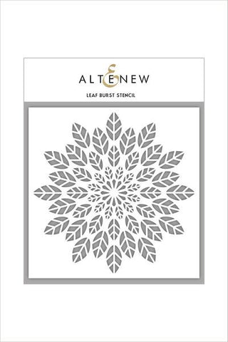 Leaf Burst Stencil