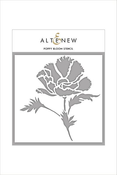 Pochoir de fleur de pavot