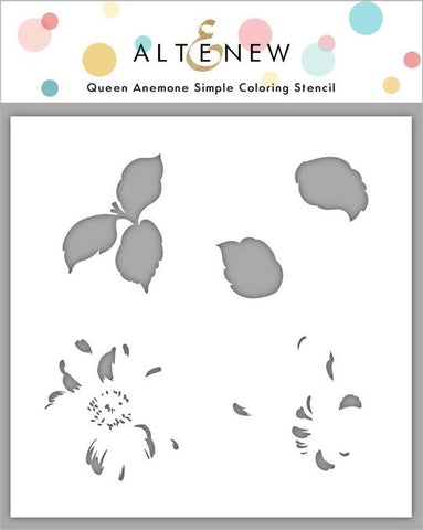 Queen Anemone Simple Coloring Stencil