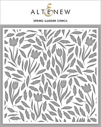 Pochoir de jardin de printemps