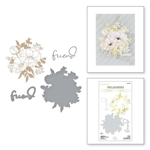 Anemone Glimmer Blooms Glimmer Hot Foil Plate & Die Set de la collection Anemone Blooms par Yana Smakula