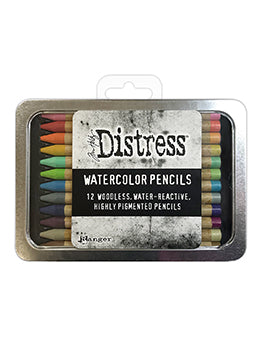 Crayons aquarelle de détresse, ensemble 2
