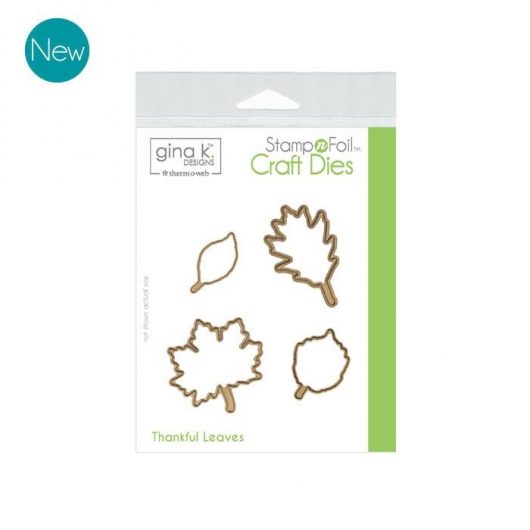 GKD Stamp & Foil Thankful Leaves Die Set