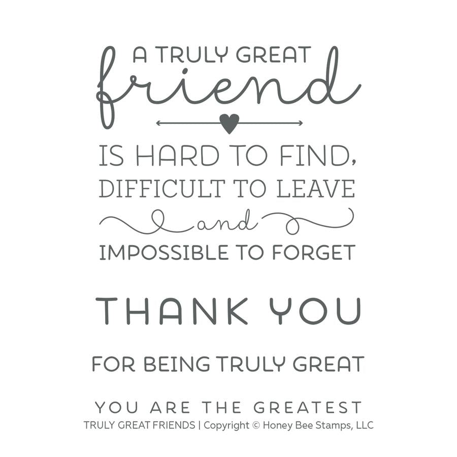Truly Great Friend Stamp Set