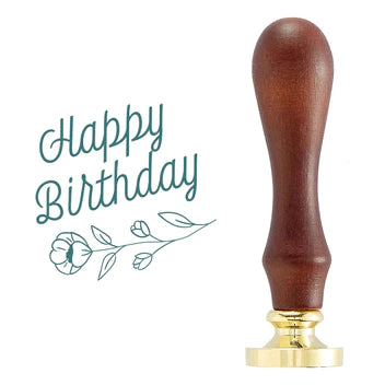 Timbre de sceau de cire Sweet Happy Birthday de la collection Sealbinders