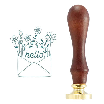 Envoi d'un sceau de cire Hello de la collection Sealed by Spellbinders