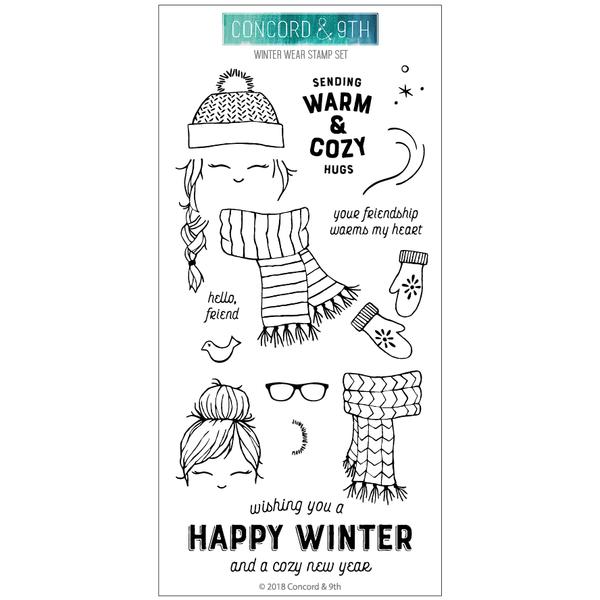 Ensemble de tampons Vêtements d'hiver