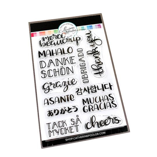World of Thanks Sentiments Stamp Set