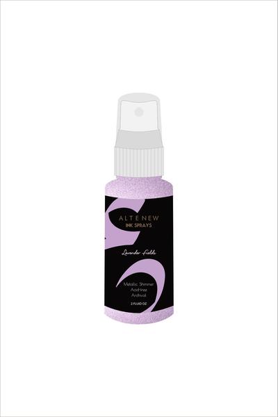 Spray d'encre scintillant métallisé Lavender Fields
