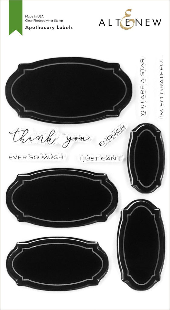 Apothecary Labels Stamp Set - RETIRING