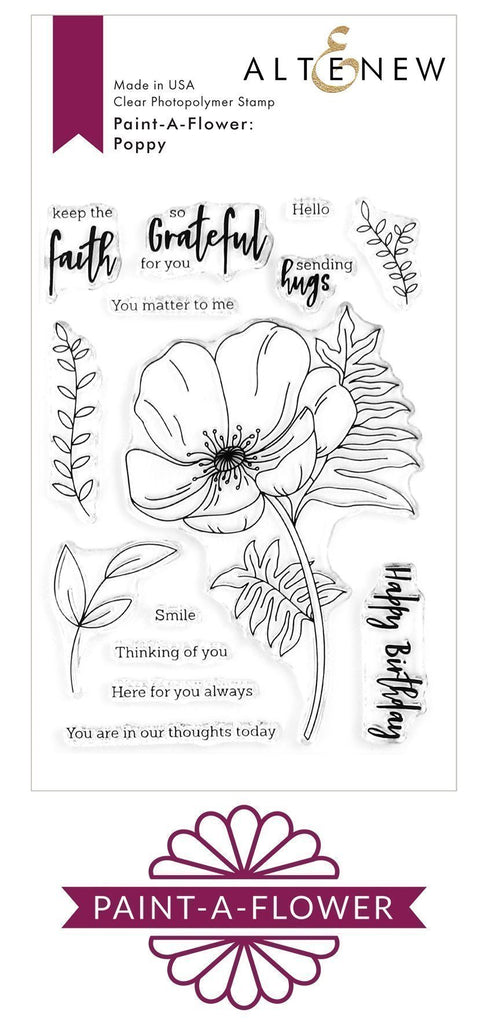 Paint-A-Flower: Poppy