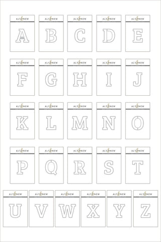 Lot de matrices ultimes Mega Alphabet