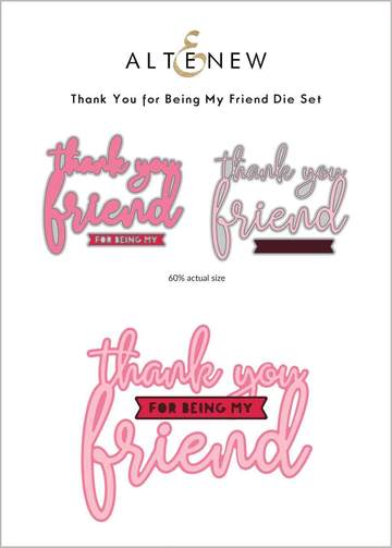 Thank You for Being My Friend Die Set - RETIRING