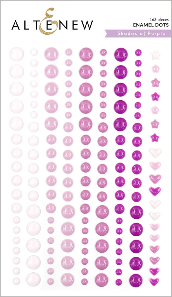 Shades of Purple Enamel Dots