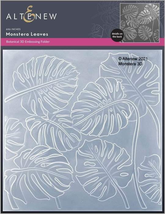 Dossier de gaufrage 3D Monstera Leaves