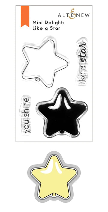 Mini Delight : Ensemble de tampons et matrices Like a Star